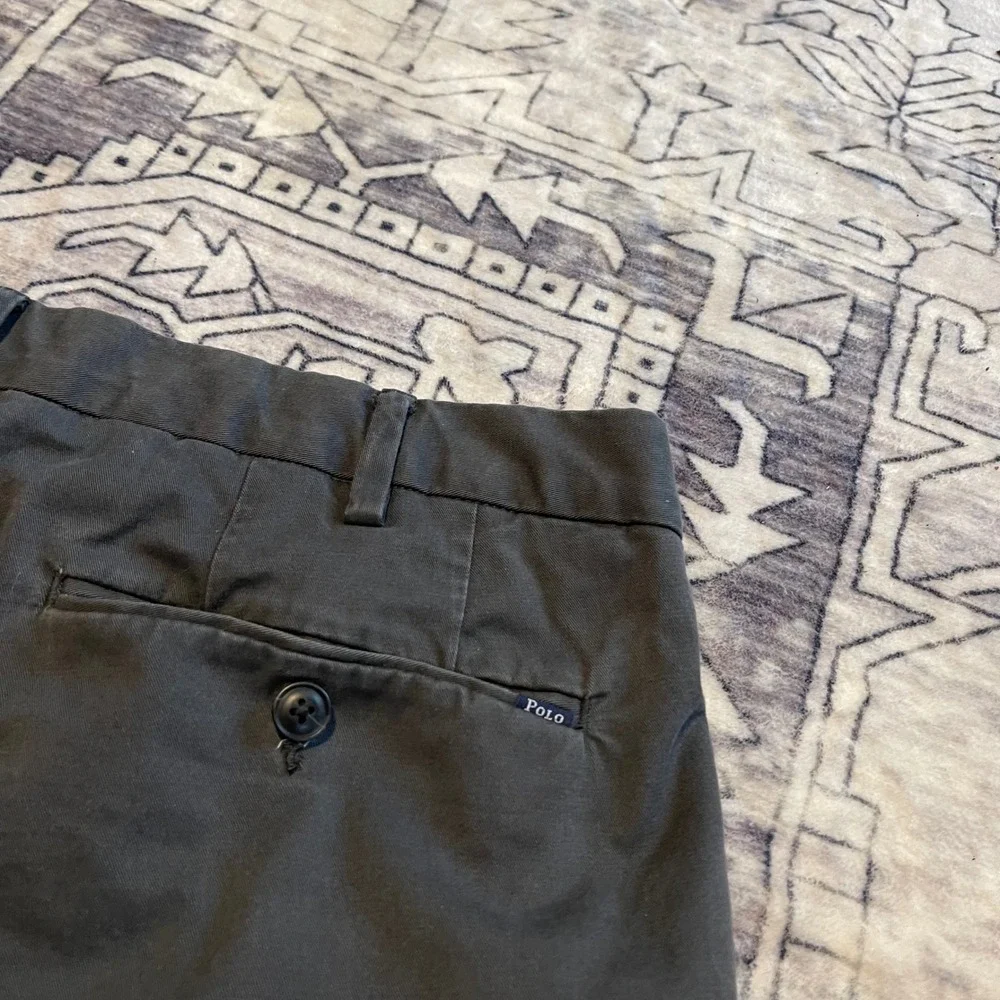 Polo Ralph Lauren Mens 44 Stretch Classic Fit Chino Shorts Charcoal Gray Cotton